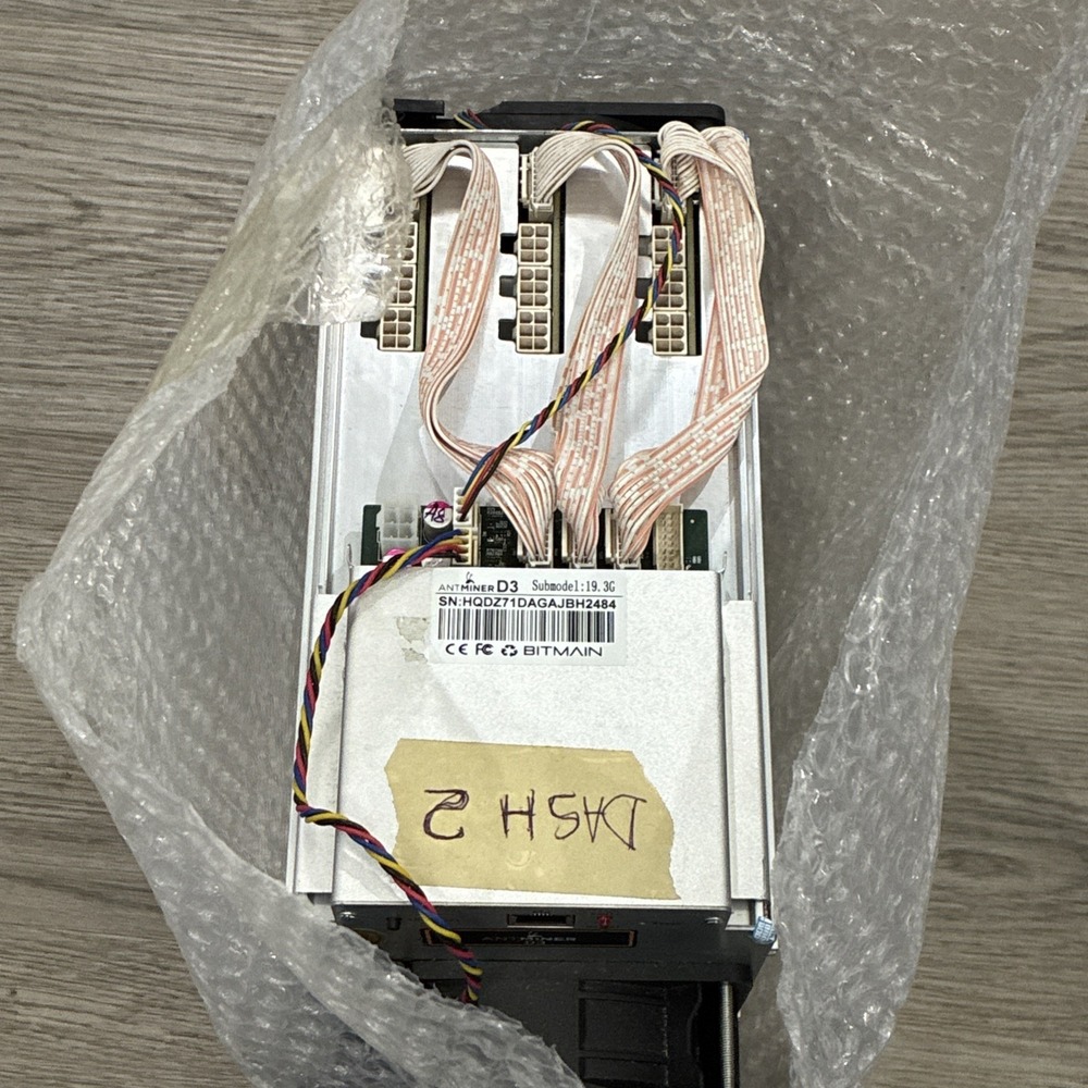 Bitmain Antminer D3 19.3Gh Mining X11 Algorithm PLUS APW3++ power supply